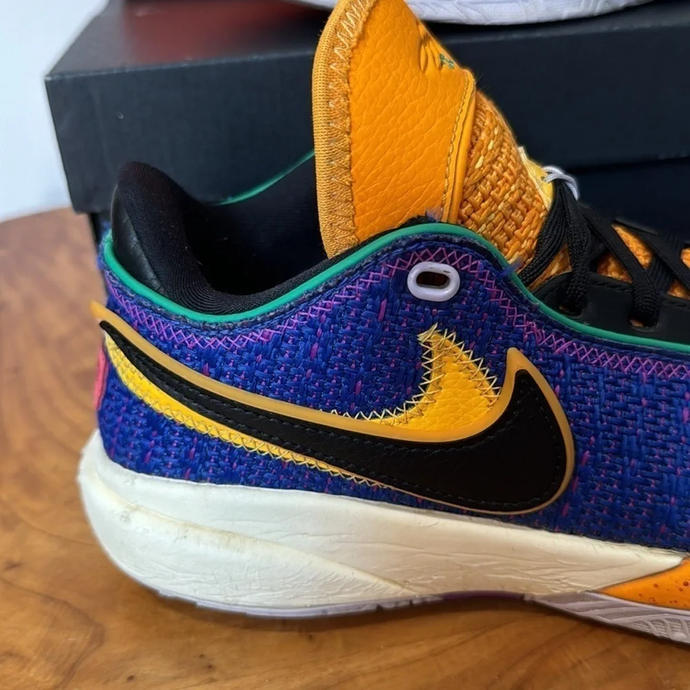Nike LeBron 20 Grade GS Racer Blue Basketball Sneakers Running Shoes Woman 7.5 - Picture 4 of 13